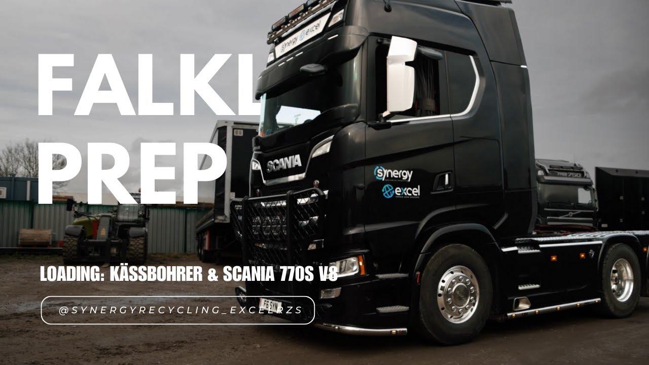 Preparing for the Falklands | Kässbohrer loading Scania 770S V8 !!