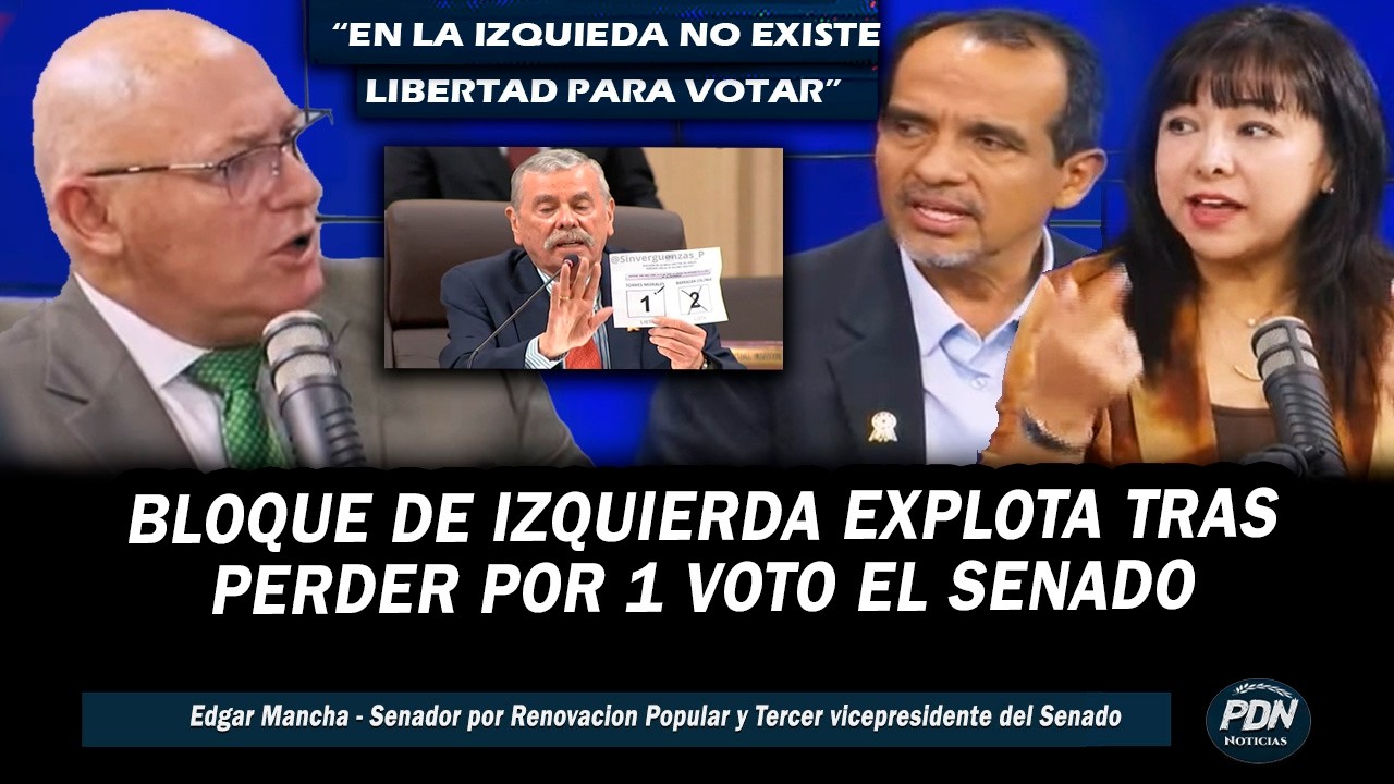 BLOQUE DE IZQUIERDA EXPLOTA TRAS PERDER POR 1 VOTO EL SENADO: DEBATE CALIXTO, VASQUEZ Y MORALES