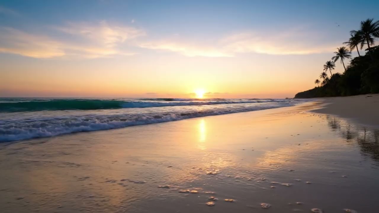 10 Minutes of Calming Ocean Waves | Soothing Beach Sounds for Relaxation & Sleep