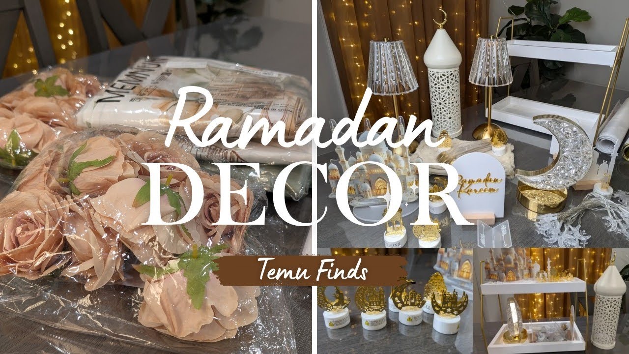 [Slow Living Diaries] Temu Ramadan Finds | Ramadan Decor | Ramadan Decor Ideas | Silent Vlog #temu 