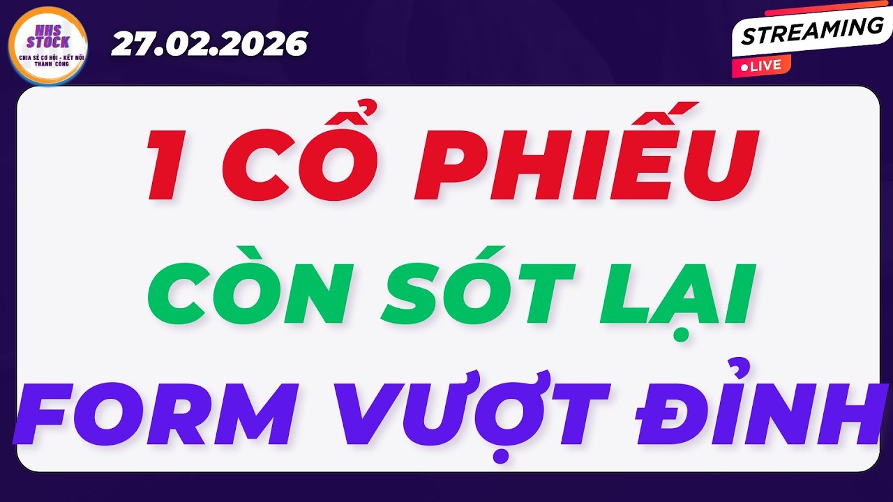 1 CỔ PHIẾU CÒN SÓT LẠI FORM VƯỢT ĐỈNH | CHU KỲ SÓNG 2026