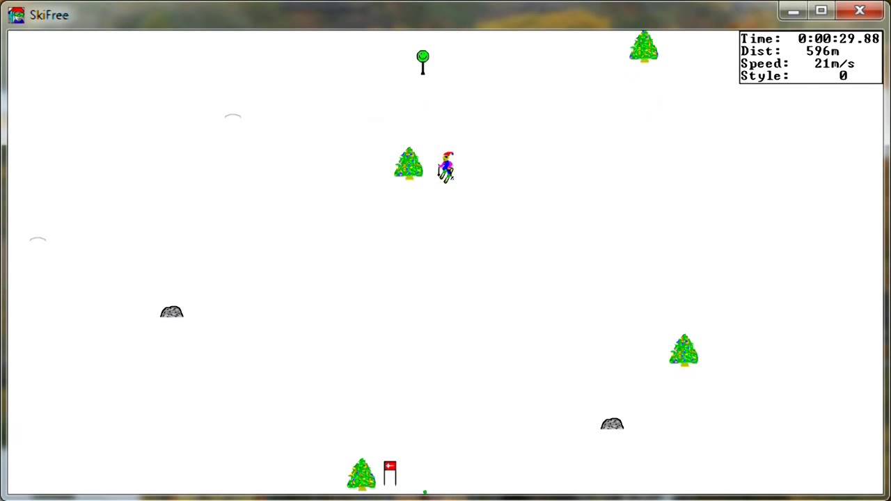 SkiFree (1991 - Windows 95)