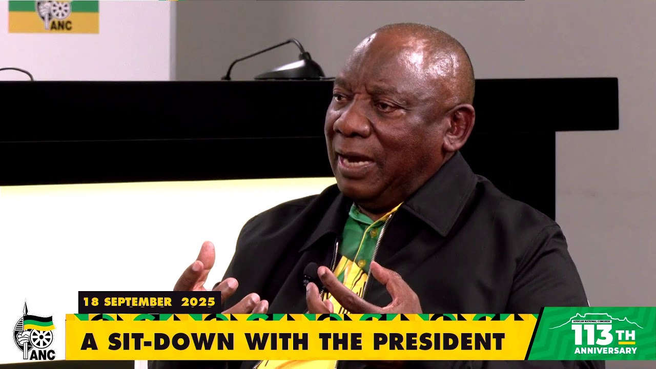 [LIVE NOW] ANC President Cyril Ramaphosa's sit-down interview with SABC