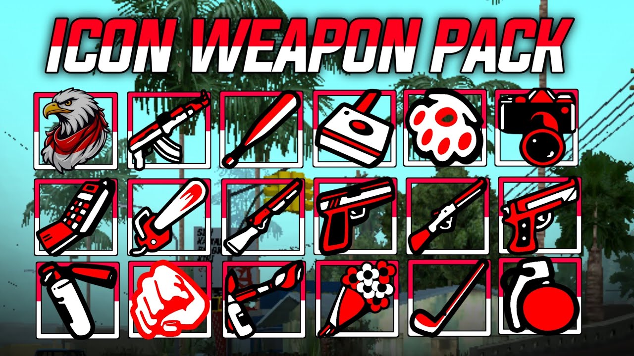 SHARE‼️WEAPON ICON SUPPORT ALL ANDROID😱🔥MOD NYA RINGAN BANGET!! MOD BY GEDRASIL 