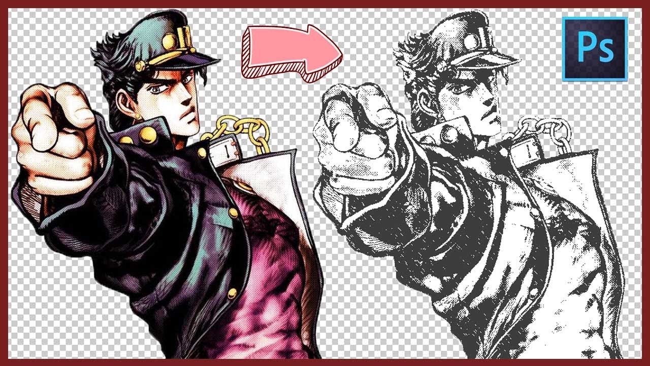 [ Photoshop Tutorial ] Black & White Manga Effect