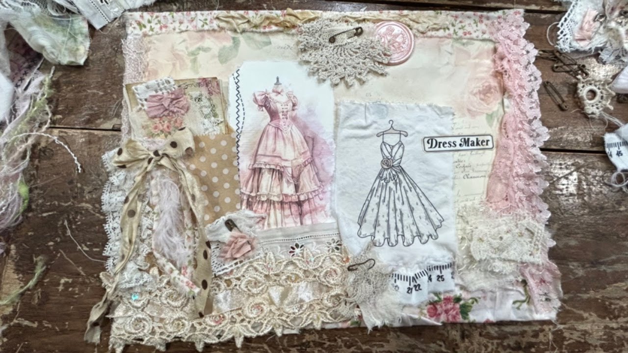 Creative Coffee Break Vlog 4 - A #shabbychic  altered envelope from Amazon and more …