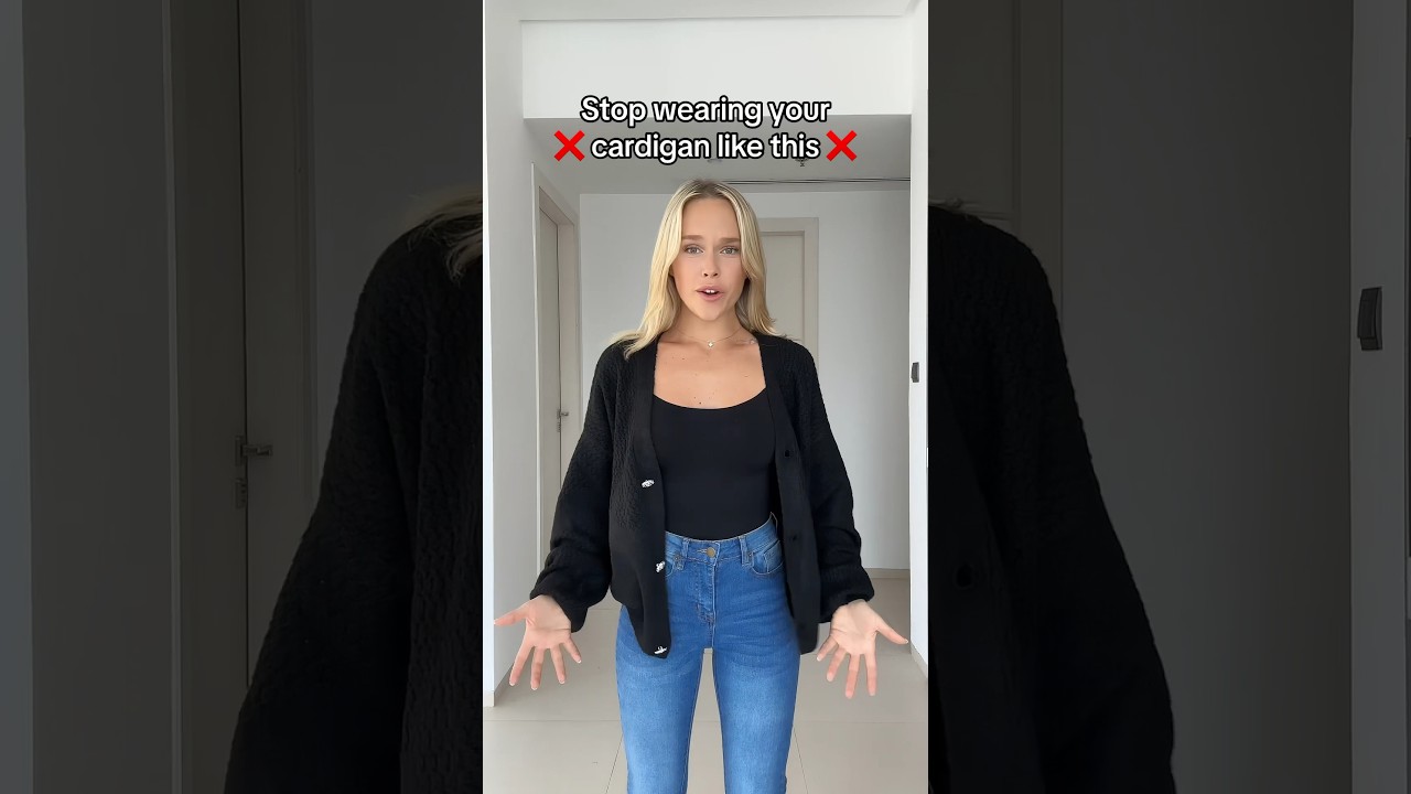 Different ways to use your cardigans❤️ #cardiganhack #fashion #cardigan #swealife