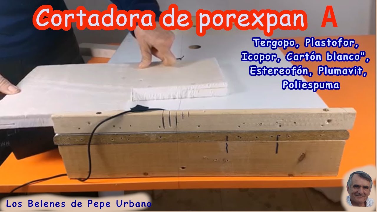 Cortadora de planchas A, de : Porexpan, Poliestireno, Porespan, Poliexpan, Poliespan, Corcho blanco.