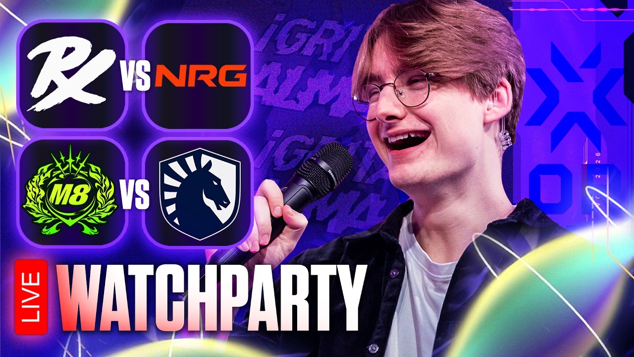 🔴 PRX v NRG / M8 v TL - VALORANT Masters Santiago 2026 #vctwatchparty​
