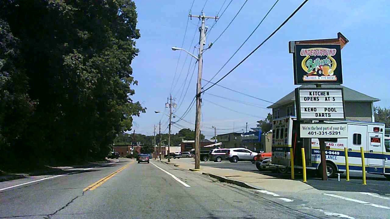 Driving through Providence, Rhode Island - Plainfield Street, Petteys Street