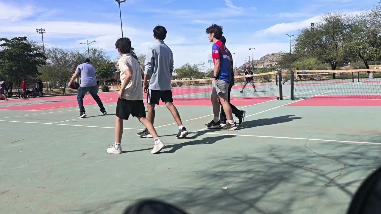 pickleball carcamo hermosillo con mi niño paul alain con su papá Omar Ariel 1 de Febrero 2026 