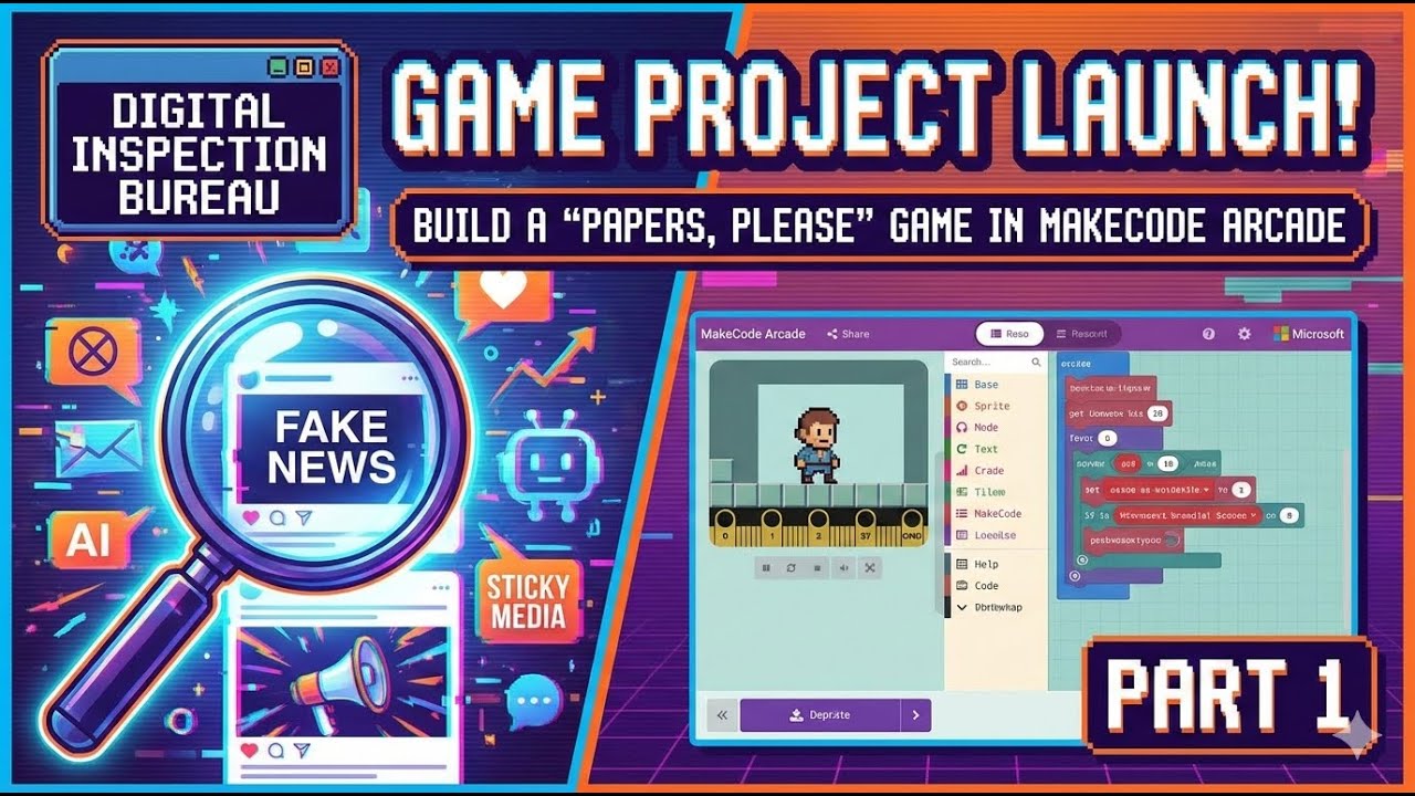 Y6T2 - Microsoft MakeCode Arcade - Pt1 game space and player control