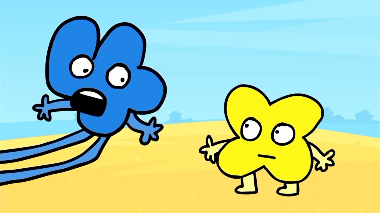 (SPOILERS FOR BFDI:TPOT 16) X watches a little alien running back and forth.