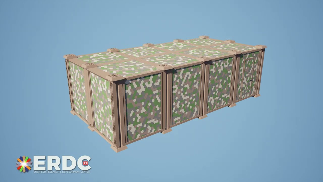 U.S. Army ERDC Modular Assembly Shelter (MASh) Kit Assembly 4x2