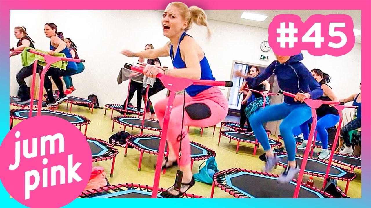 Jumpink #45 | Jumping fitness class | Rebound workout fitness on trampoline