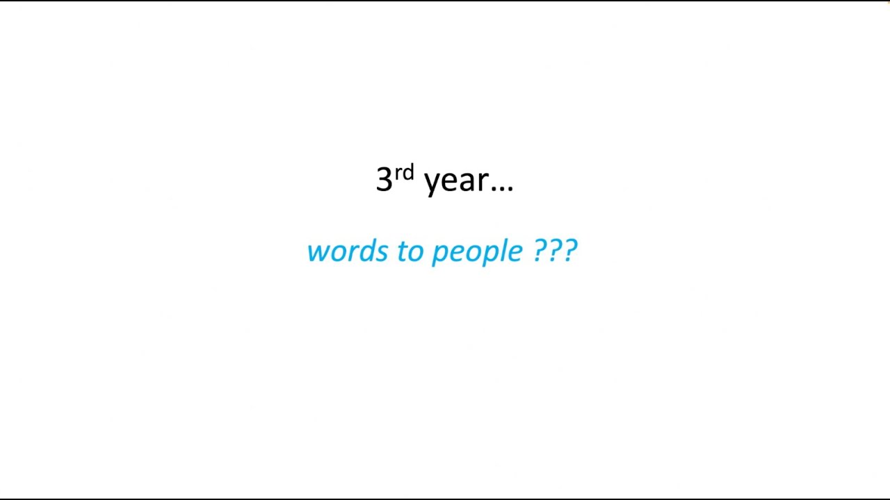Words to People