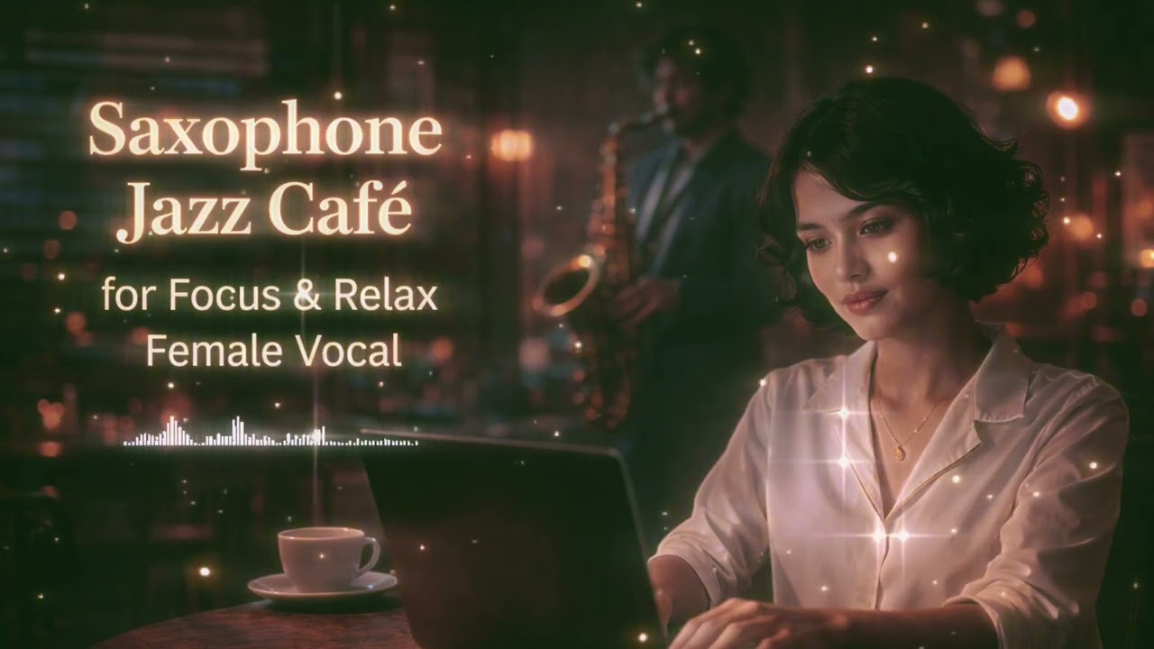 Saxophone Jazz Café for Focus & Relax  Female Vocal