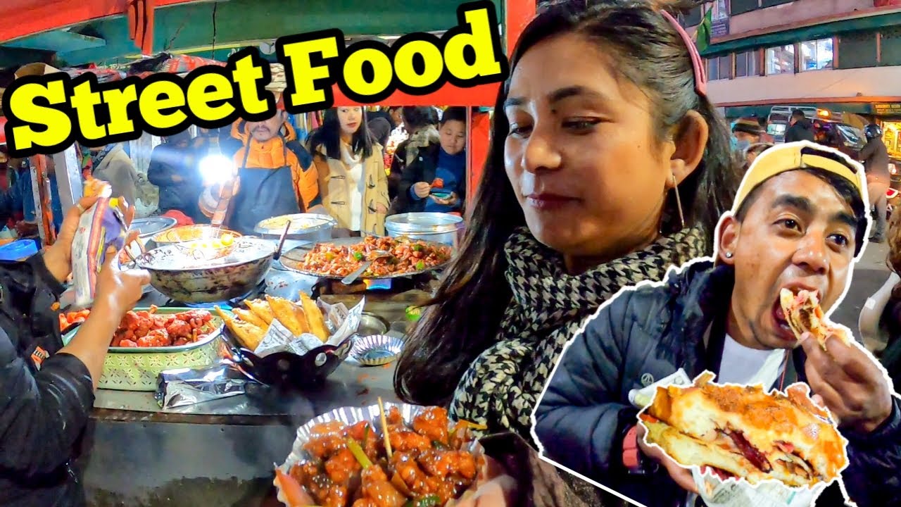 Winter Street food in Darjeeling | Amazing Nepali Chinese and Indian Street food |