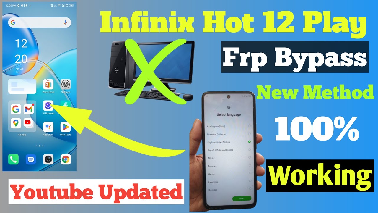 Infinix HOT 12 /12 Play /12 Pro FRP BYPASS | 