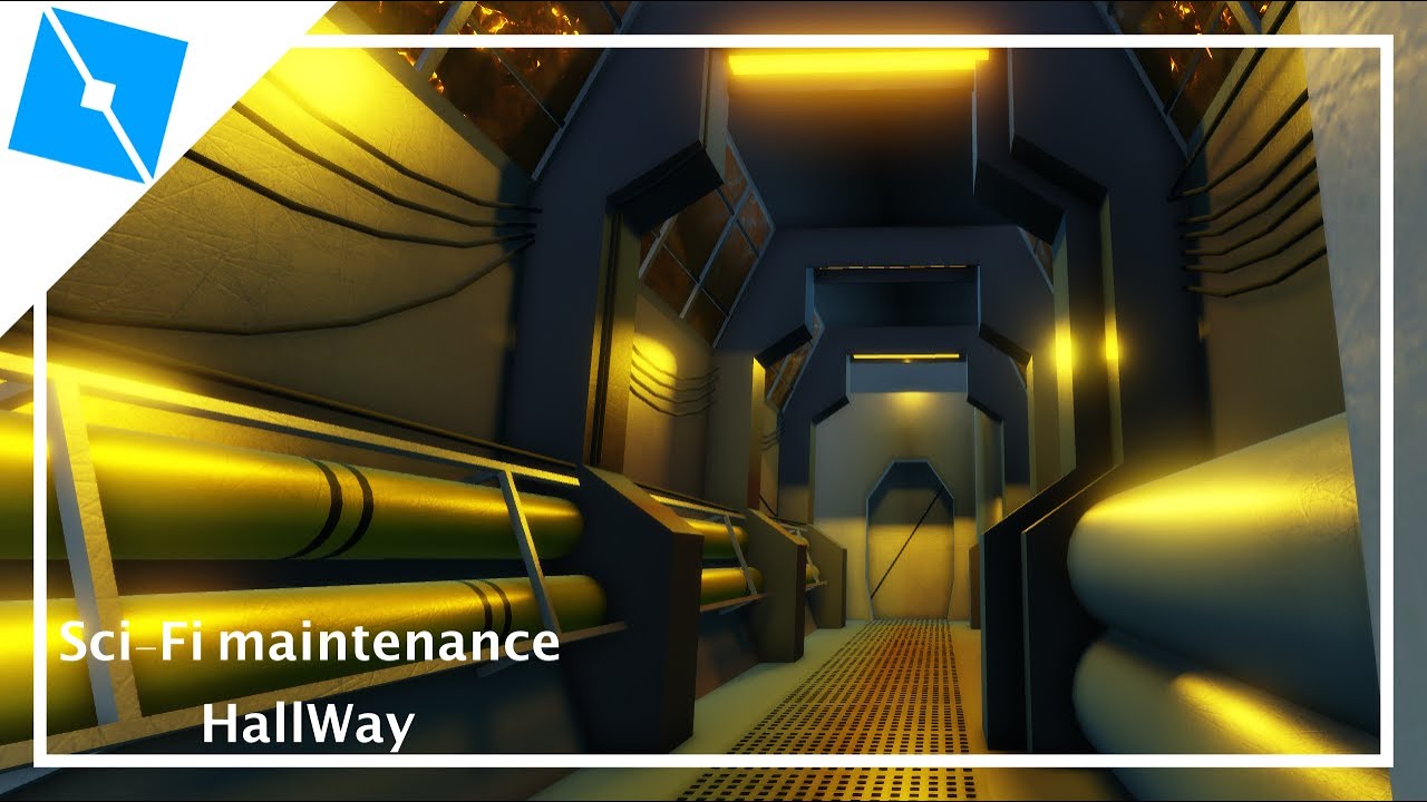 Roblox Studio |\| sci fi maintenance hallway |\| Speed-Build