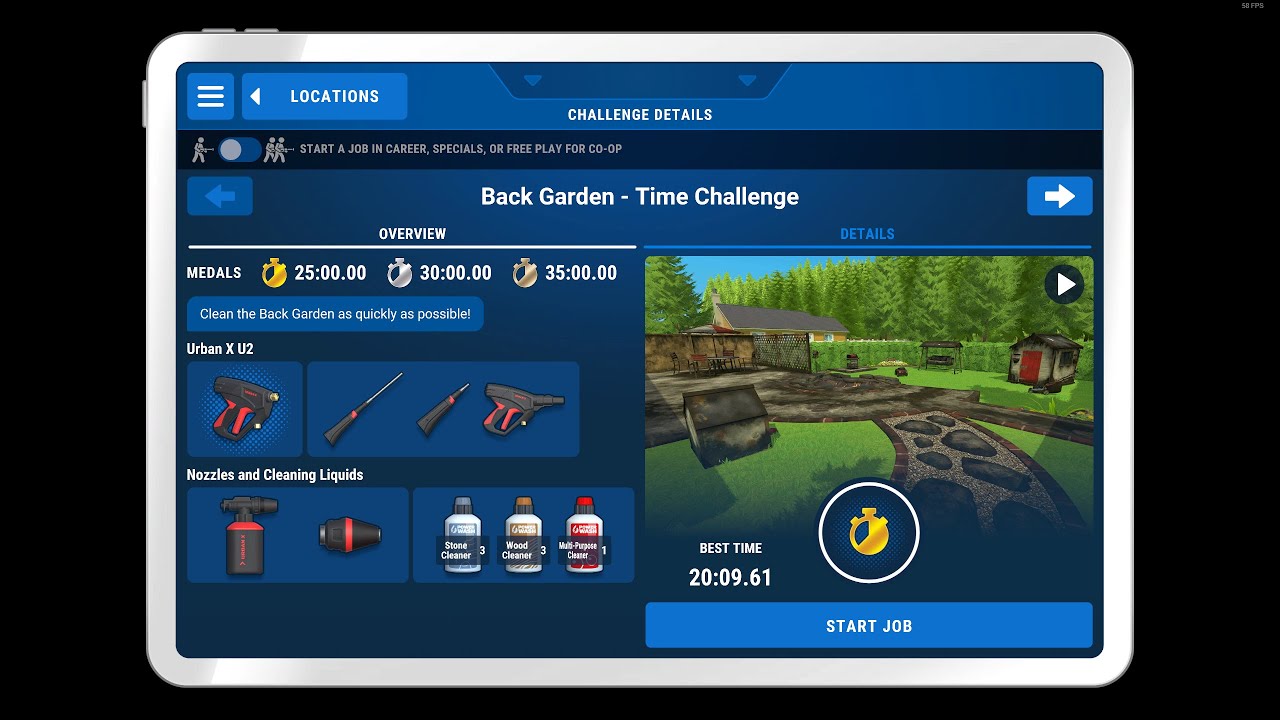 Power Wash Simulator | Back Garden - Time Challenge