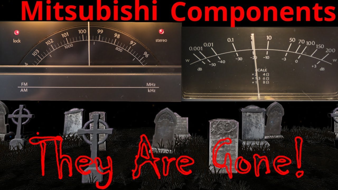 Mitsubishi Vintage Stereo System. Amplifier Preamplifier Tuner. Audio Restoring And Testing.