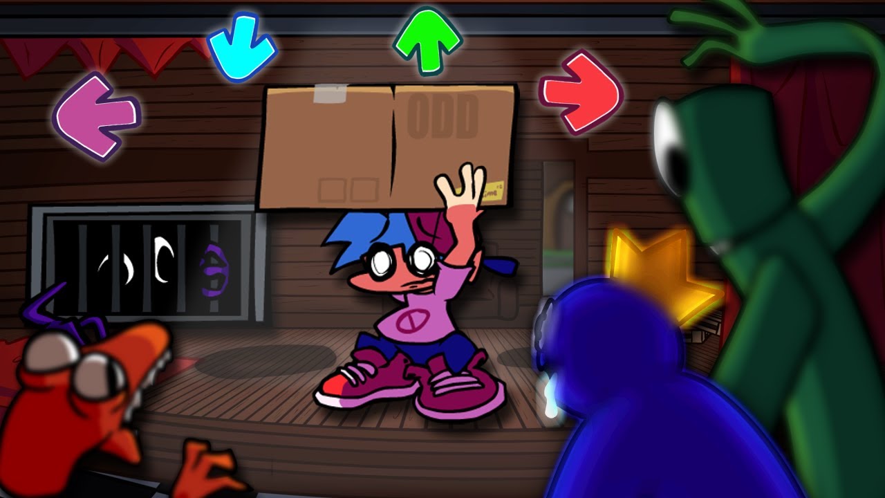 Rainbow Friends Vs Blue V1 FNF Mod - Roblox Friday Night Funkin