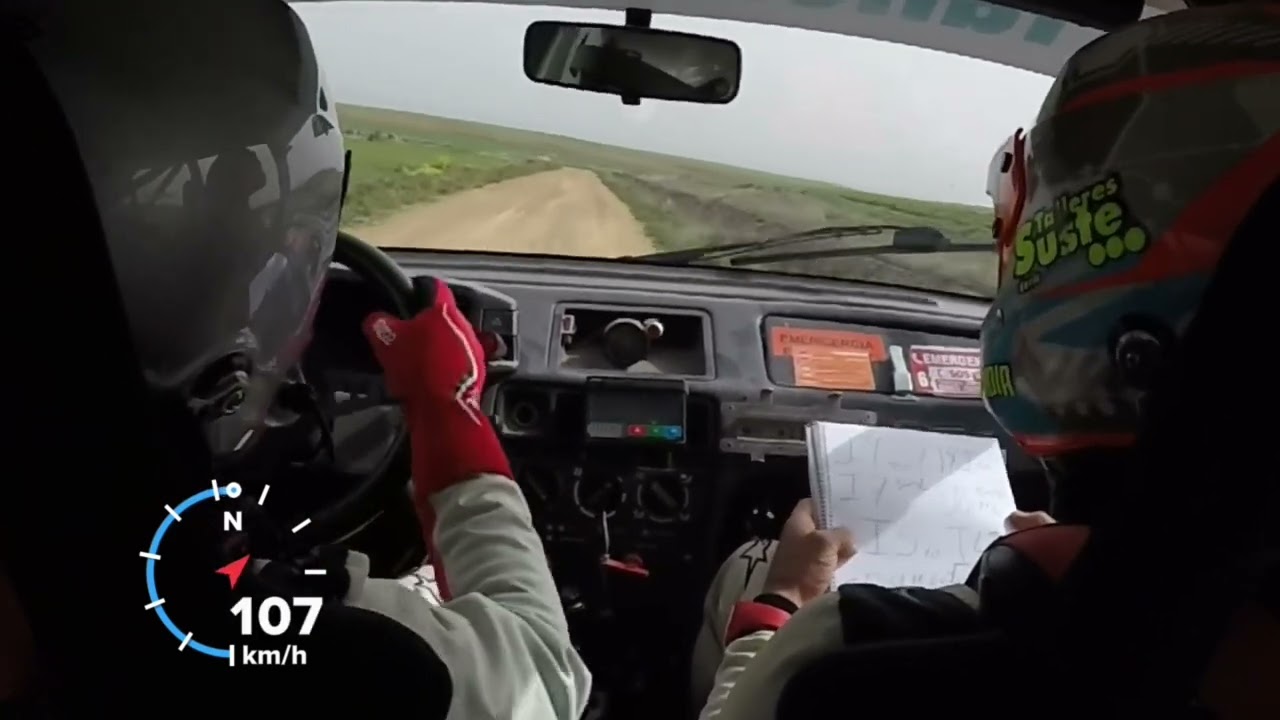 On board Rallysprint Almajano 7-4-24 Agustin Álvaro - Francisco Garmendia citroen BX GTI 16V