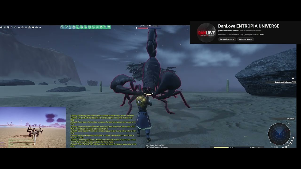 Entropia Universe  Rextelum 3 Globals