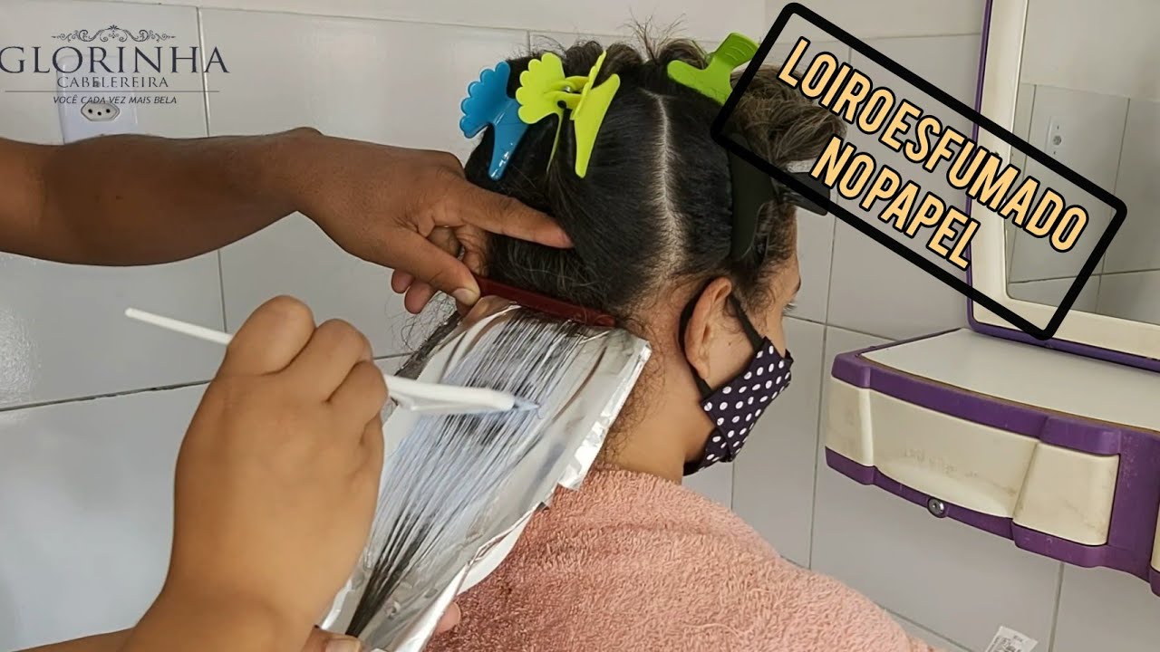 LOIRO PERFEITO NO PAPEL ALUMÍNIO  COMO FAZER UM LOIRO NO PAPEL EM UM CABELO CACHEADO MECHAS NO PAPEL