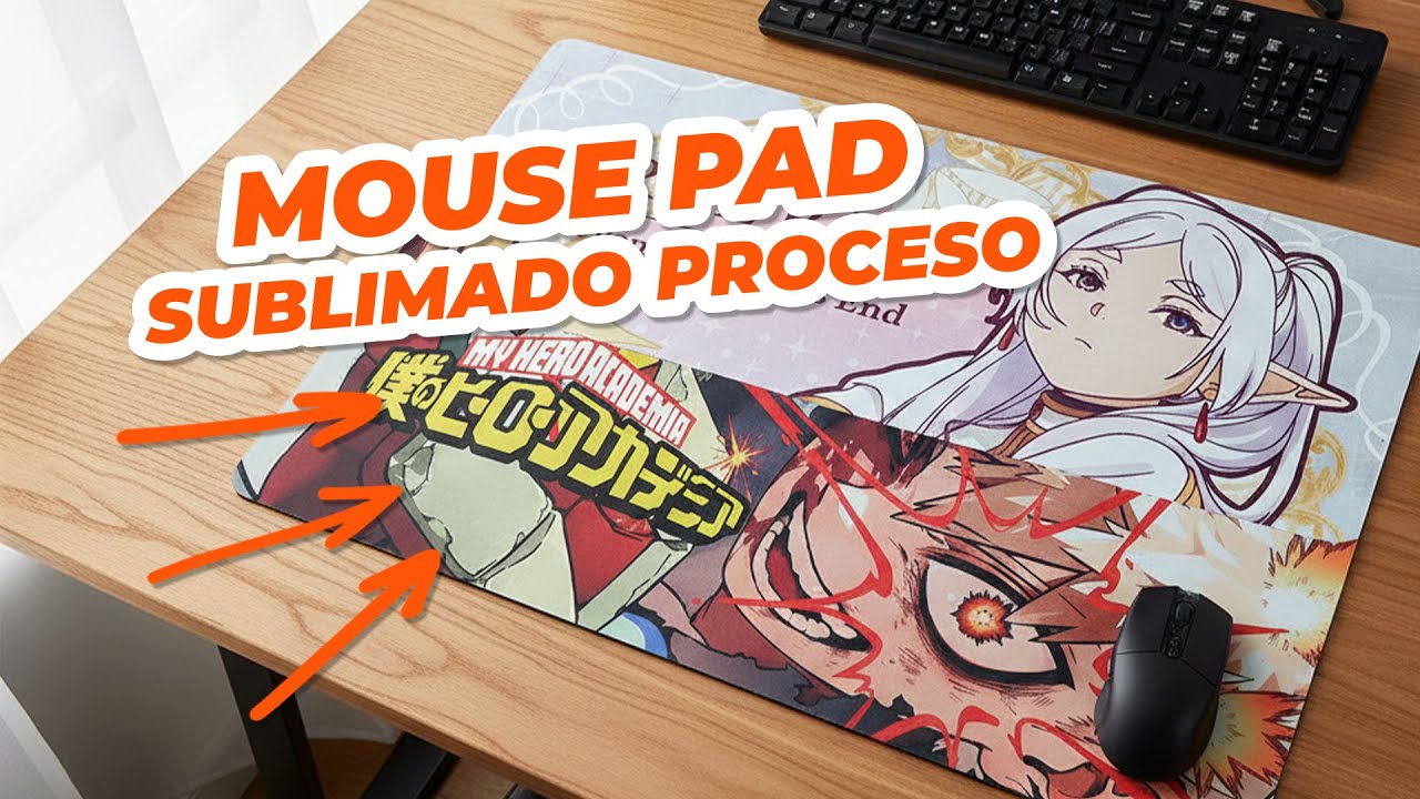 Crea tu Propio Mouse Pad Gaming Hecho en Casa Sublimacion Proceso completo 