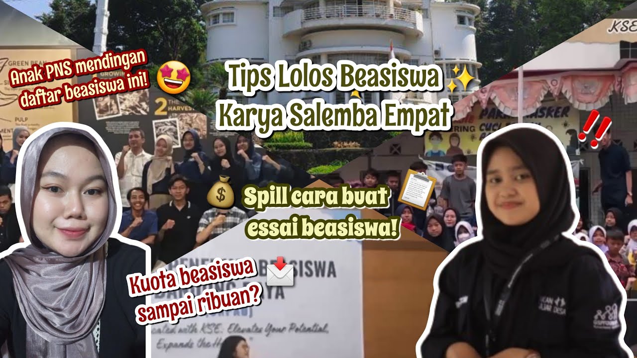 [Part 1] Bahas Cara Daftar Beasiswa Karya Salemba Empat 2024 | Beasiswa dari yayasan sampai lulus?