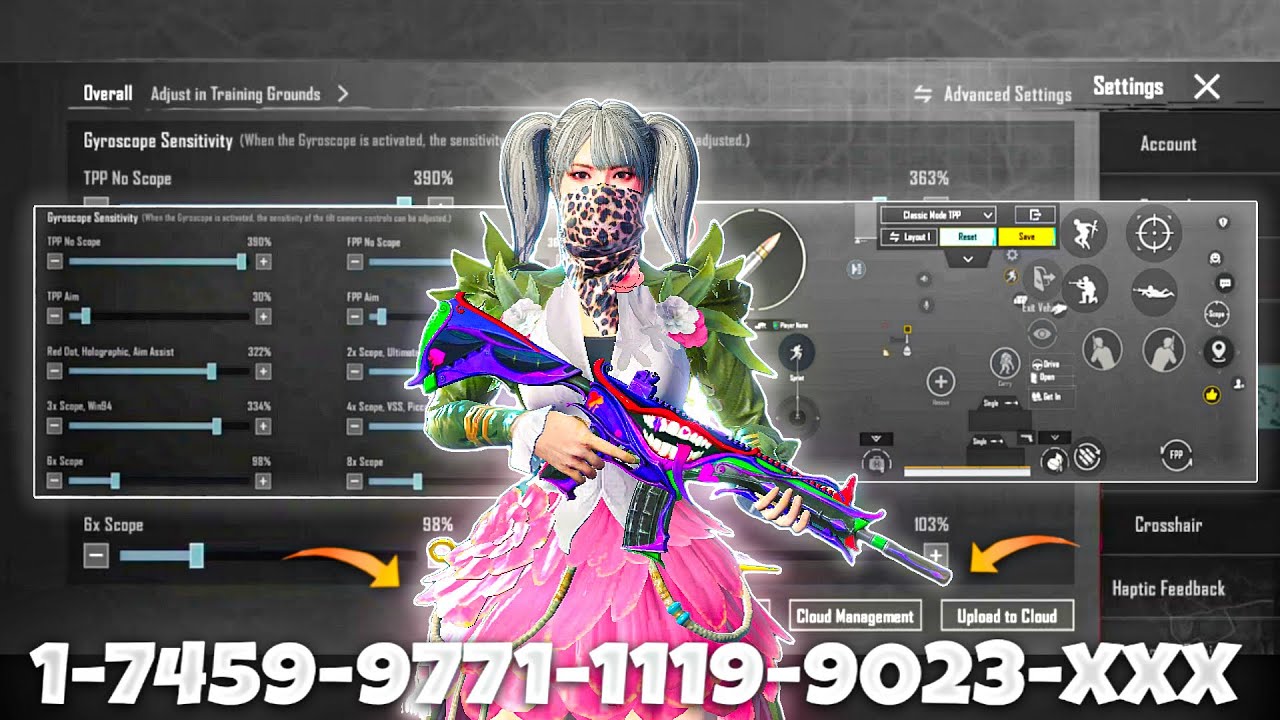 NEW UPDATE 4.2🔥BEST SENSITIVITY CODE + CONTROL SETTINGS BGMI/PUBG MOBILE