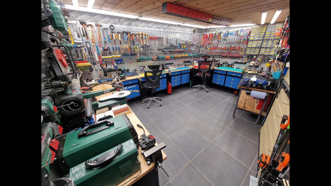 How to perfectly organize your workshop! How to fit the most tools in the least space! Dream Garage.