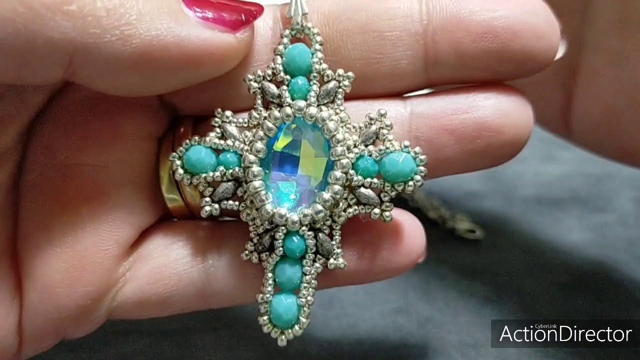 Tutorial CROCE BAROCCA con Cabochon 13x18