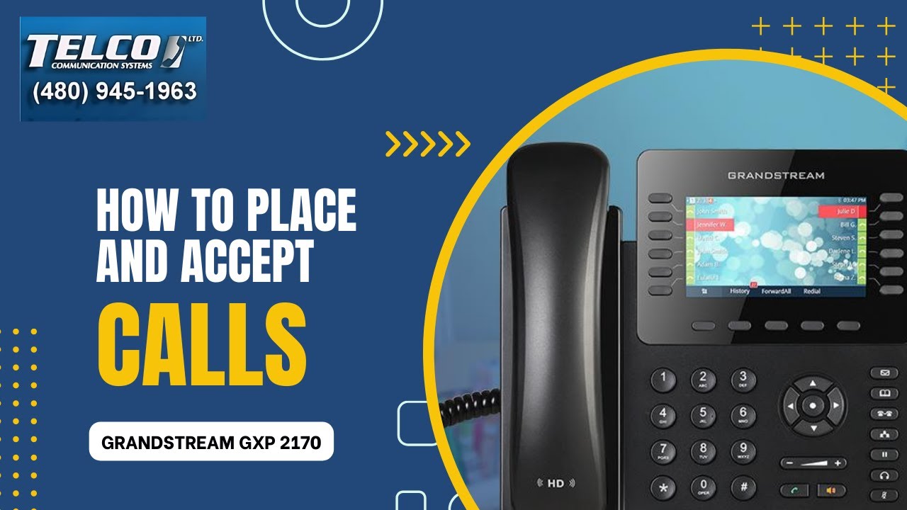 GXP2170 - How to Place and Answer Calls