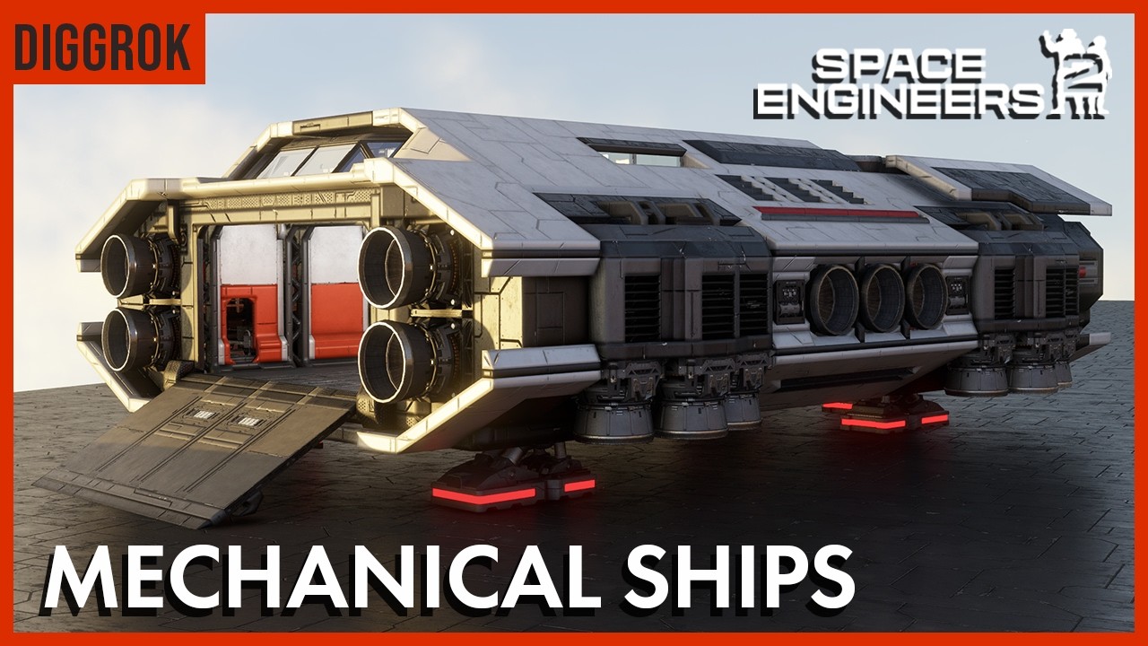 Manta Freighter // Space Engineers 2 Mechanical Ship Showcase