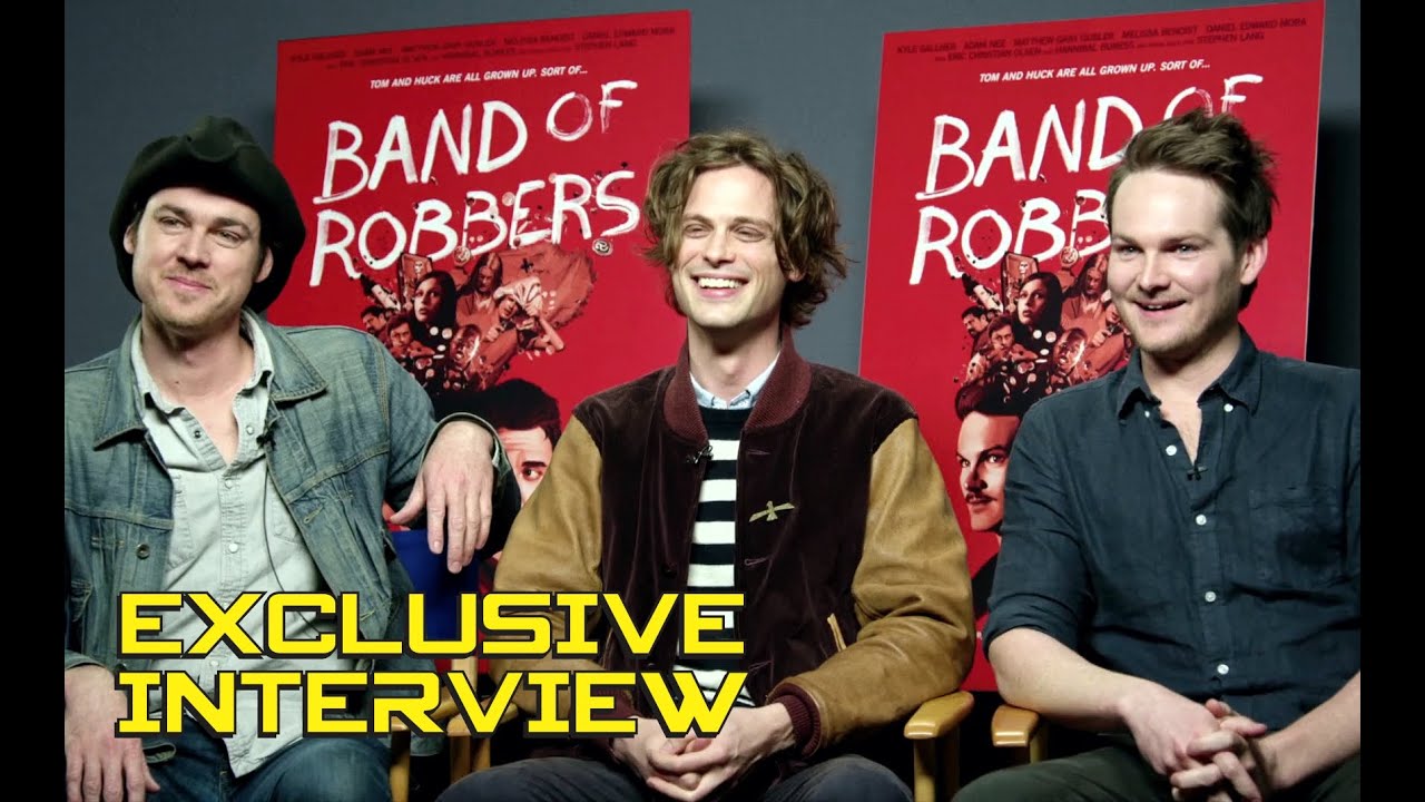 Aaron Nee, Matthew Gray Gubler & Adam Nee Exclusive Interview - BAND OF ROBBERS (2016)