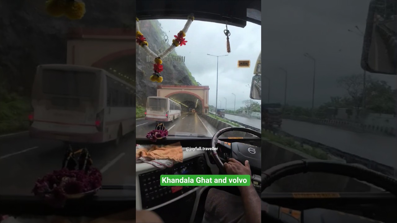 khandala Ghat lonavala volvo bus 