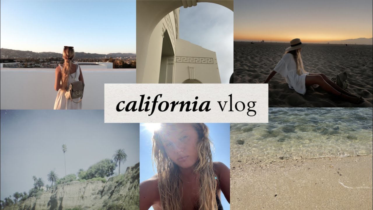 travel vlog | college week in my life beach days, shopping, California diaries