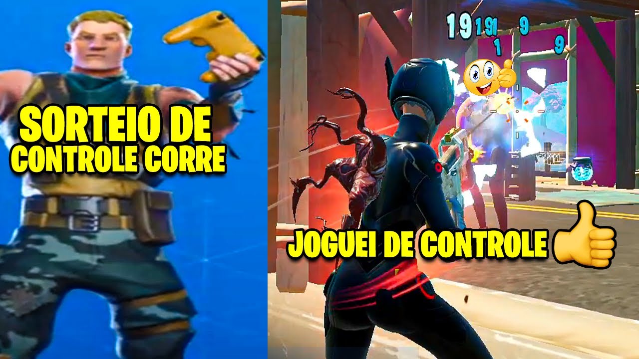 &Eacute; MUITO FACIL JOGAR NO CONTROLE? 🤡 fortnite temporada 8 n&atilde;o aguento mais
