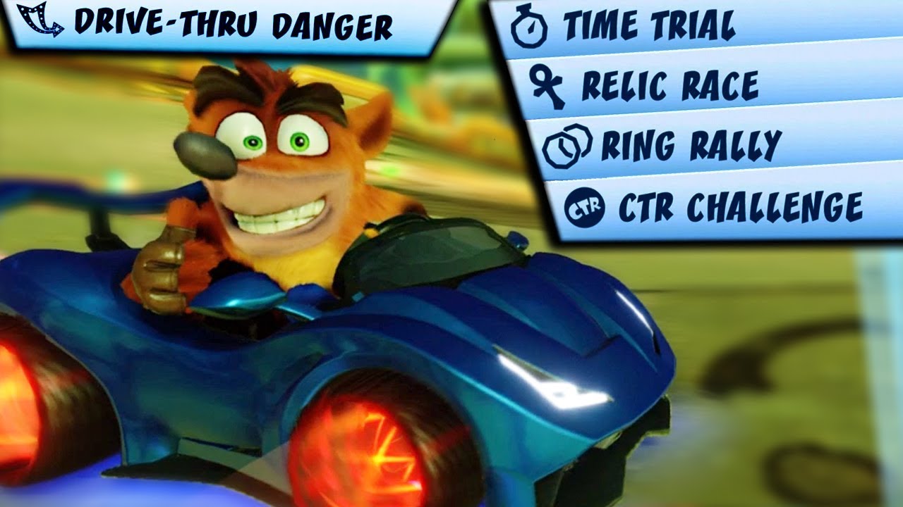 Crash Team Racing Nitro-Fueled - All Game Modes in Drive-Thru Danger
