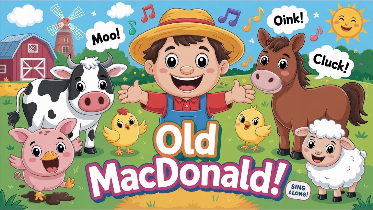 Nursery Rhymes for Kids: GOld MacDonald Had a Farm