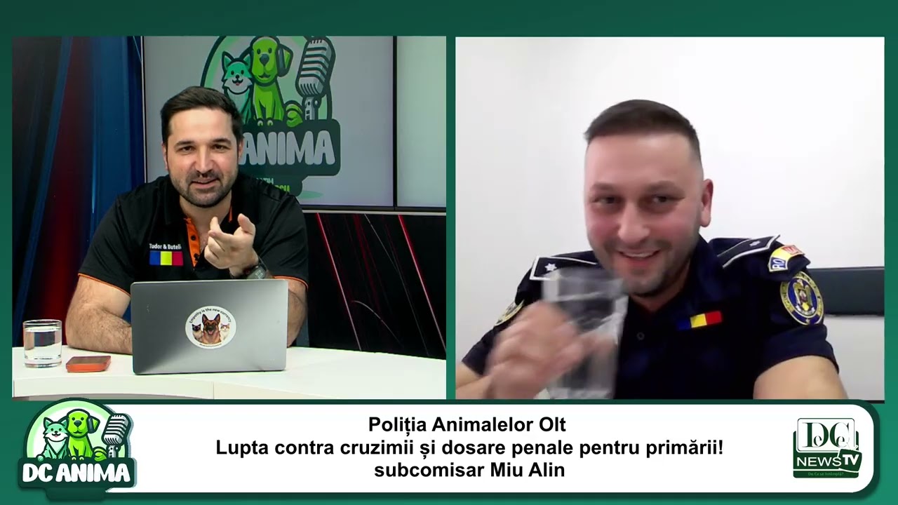 Lupta împotriva cruzimii asupra animalelor. Subcomisar Miu Alin, invitat la DC Anima
