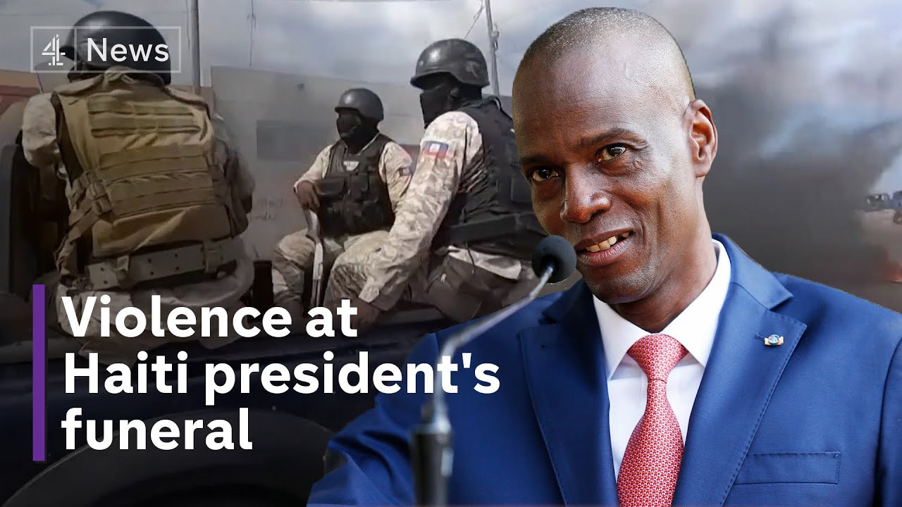 Haiti president’s funeral disrupted by violence