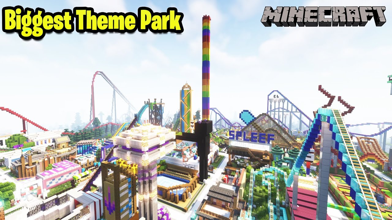 Minecraft Tamil 😍 | Biggest Theme Park 😱 | Tamil | George Gaming |