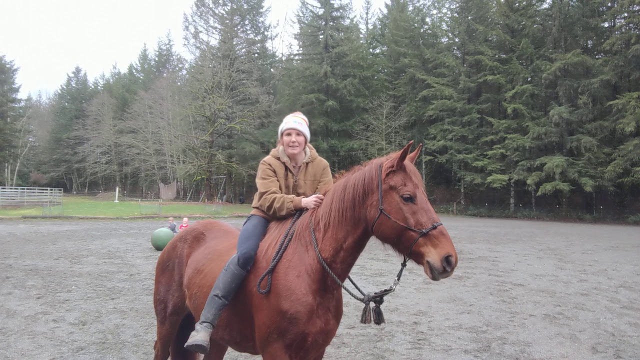 Beginning bareback riding video 1