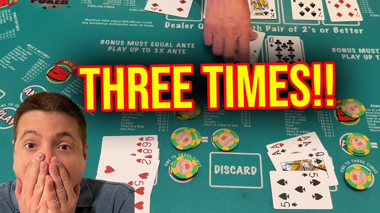 BACK TO BACK AND MORE!! INCREDIBLE RUN ON WILD 5 POKER IN LAS VEGAS!! #poker #lasvegas