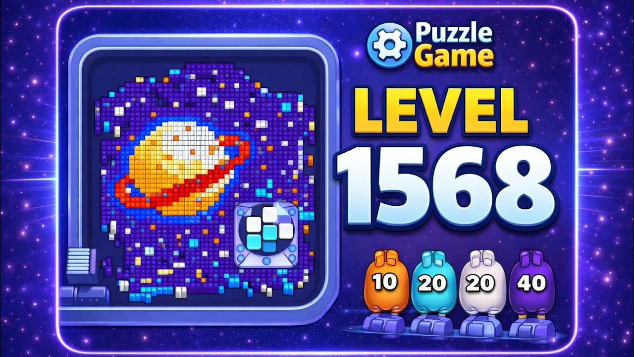 Pixel Flow Level 1568 – Full Walkthrough Solution