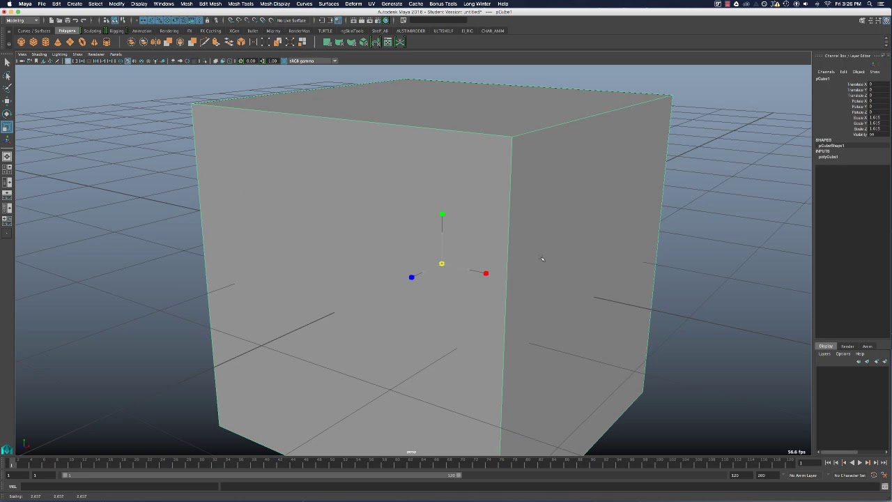 Maya 102 | Polygon Primitives And Manipulators